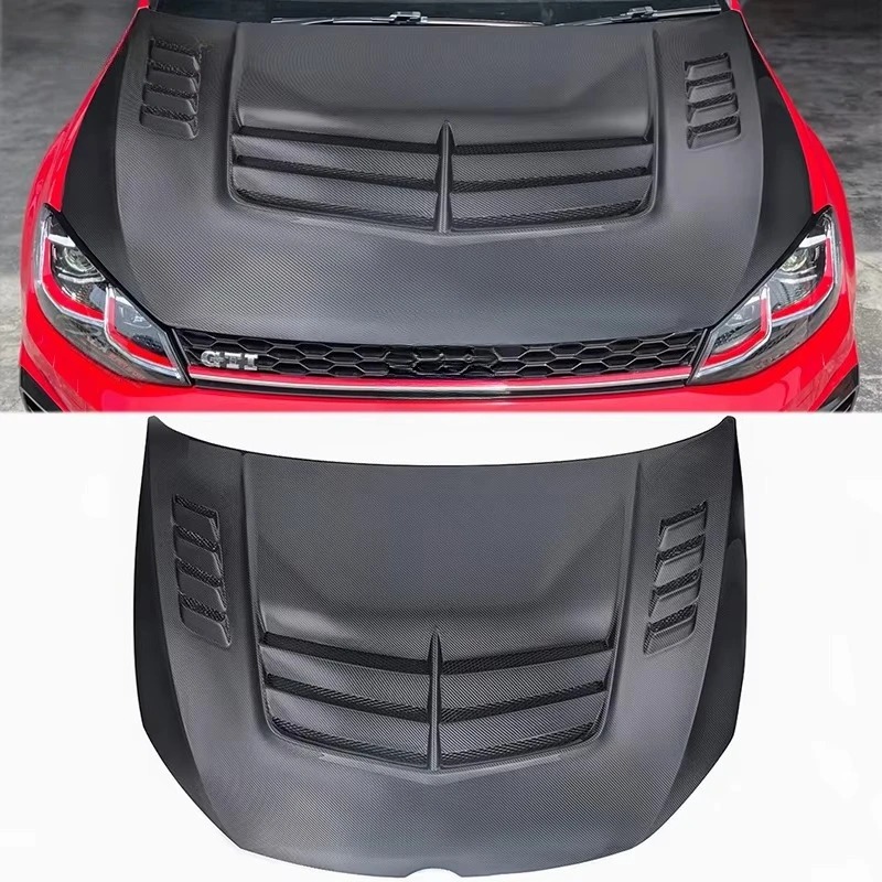 Hot Sale New Vented Carbon Fiber Engine Hood for  Vw Golf Mk7 Condition Brand New Engine Bonnet